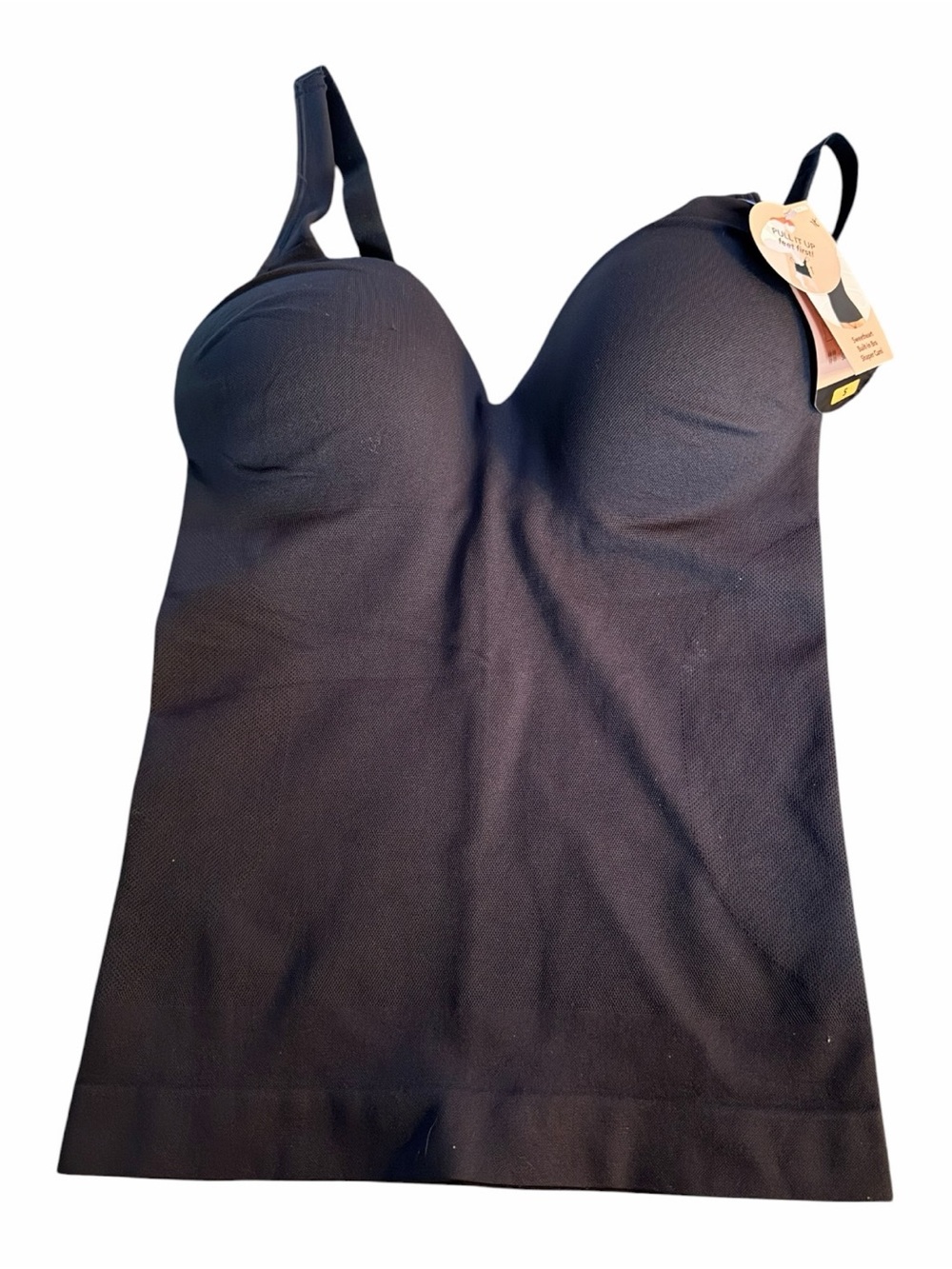 Shapermint Essentials Built-In Bra Shaper Cami Black Size Small NWT - Picture 2 of 5